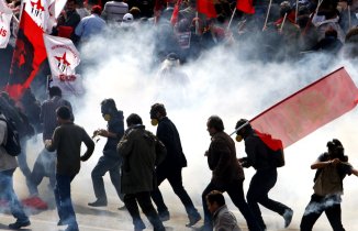 protestai pries TVF Stambule